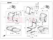 CFMOTO U10 PRO (CF1000UTR-8K [ABS] ) SEAT(WITH HEATING FUNCTION FOR ABS) - F13-B