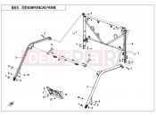 CFMOTO U10 PRO (CF1000UTR-8K [ABS] ) BUMPER @^ CAB FRAME - F23