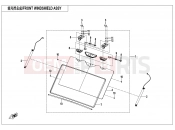 CFMOTO U10 PRO (CF1000UTR-8K [ABS] ) FRONT WINDSHIELD ASSY - F80-1-V2