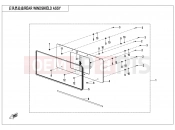 CFMOTO U10 PRO (CF1000UTR-8K [ABS] ) REAR WINDSHIELD ASSY - F80-2