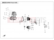CFMOTO U10 PRO (CF1000UTR-8K [ABS] ) FRONT PULLEY ASSY(HIGHLAND) - E12
