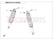 CFMOTO U10 PRO (CF1000UTR-8K [ABS] ) REAR SHOCK ABSORBER - F06-2