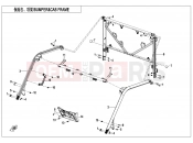 CFMOTO U10 PRO (CF1000UTR-8K [ABS] ) BUMPER @^ CAB FRAME - F23-V2
