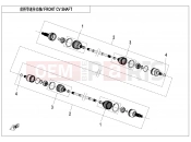 CFMOTO U10 PRO (CF1000UTR-8K [ABS] ) FRONT CV SHAFT - F27