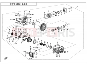 CFMOTO U10 PRO (CF1000UTR-8K [ABS] ) FRONT AXLE - F31