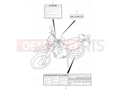 SUZUKI DR-Z400S K2 (2002) (E02) 44A - LABEL (MODEL K1/K2/K3/K4)