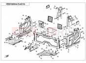 CFMOTO UFORCE 1000 (CF1000UU) MIDDLE PLASTICS(FOR NON SIDE DOORS) - F04-3-B-V1