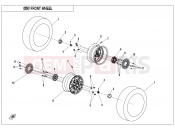 CFMOTO UFORCE 1000 (CF1000UU) FRONT WHEEL(ALUMINUM) - F07-B