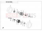 CFMOTO UFORCE U6 EV (CF200DUTR [EU167]  [ABS] ) REAR WHEEL - F11
