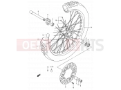 SUZUKI DR-Z400S K2 (2002) (E03,E28,E33) 49 - FRONT WHEEL