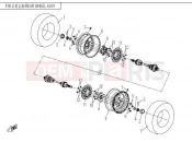 CFMOTO RANCHER 500 (CF500-3) REAR WHEEL ASSY - F09