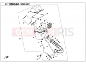 CFMOTO UFORCE 550 (CF500UTR-2) AIR FILTER ASSY