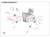 CFMOTO UFORCE 550 (CF500UTR-2) ENGINE MOUNTING PARTS - F00-2