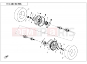 CFMOTO UFORCE 550 (CF500UU) REAR WHEEL  - F11-A