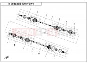 CFMOTO UFORCE 550 (CF500UU) REAR CV SHAFT - F28