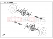 CFMOTO UFORCE 550 (CF500UU) REAR WHEEL - F11-A