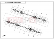 CFMOTO UFORCE 550 (CF500UU) REAR CV SHAFT - F28
