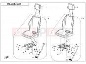 CFMOTO UFORCE 550 (CF500UU) SEAT(ORDINARY) - F13-A