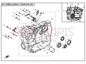 CFMOTO UFORCE 550 (CF500UU) RIGHT CRANKCASE ASSYï¼OLDï¼ - E01-2-OLD