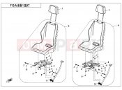 CFMOTO UFORCE 550 (CF500UU) SEAT(ORDINARY) - F13-A