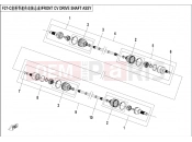 CFMOTO UFORCE 550 (CF500UU) FRONT CV SHAFT(2017 ODM) - F27-C