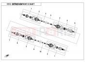 CFMOTO UFORCE 550 (CF500UU) FRONT CV SHAFT(2018 VERSION ODM) - F27-D