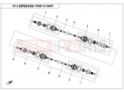 CFMOTO UFORCE 550 (CF500UU) FRONT CV SHAFT(2017 SPS) - F27-A