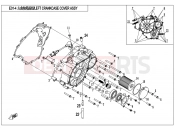 CFMOTO UFORCE 550 (CF500UU) LEFT CRANKCASE COVER ASSY. - E01-4-V1