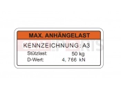 CFMOTO UFORCE 550 (CF500UU) TOWING LABEL - F19-S