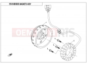 CFMOTO UFORCE 550 (CF500UU) MAGNETO STATOR ASSY(HIGH POWER) - E03-B