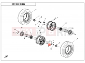 CFMOTO UFORCE 600 (CF600UTR) REAR WHEEL - F11