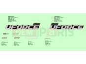 CFMOTO UFORCE 600 (CF600UTR) DECAL KITS(NEBULA BLACK) - F19-1-A