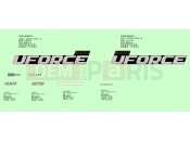 CFMOTO UFORCE 600 (CF600UTR) DECAL KITS(TACTICAL GREEN) - F19-1-B