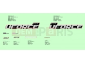 CFMOTO UFORCE 600 (CF600UTR) DECAL KITS(VELOCITY GREY) - F19-1-D