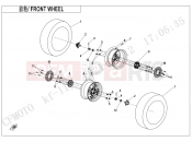 CFMOTO UFORCE 600 (CF600UTR [T1b] ) FRONT WHEEL - F07