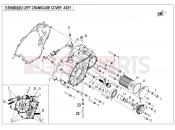CFMOTO UFORCE 600 (CF600UTR [T1b] ) LEFT CRANKCASE COVER ASSY. - E01-4