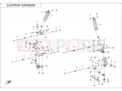 CFMOTO UFORCE 600 (CF600UTR [T1b] ) FRONT SUSPENSION - F05