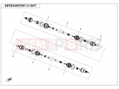 CFMOTO UFORCE 600 (CF600UTR [T1b] ) FRONT CV SHAFT - F27