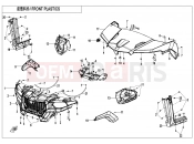 CFMOTO UFORCE 600 (CF600UTR [T1b] ) FRONT PLASTICS - F04-1