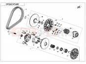CFMOTO UFORCE 600 (CF600UTR [T1b] ) CLUTCH @^ CVT ASSY. - E05-B