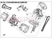 CFMOTO UFORCE 800 (CF800-3) CYLINDER HEAD AND CYLINDER ASSY. - E02