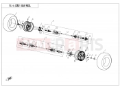 CFMOTO UFORCE 800 (CF800-3) REAR WHEEL - F11-A