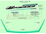 CFMOTO UFORCE 800 (CF800-3) DECAL KIT - F19-2