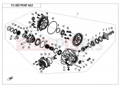 CFMOTO UFORCE 800 (CF800-3) FRONT AXLE - F31