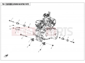 CFMOTO UFORCE 800 (CF800-3) ENGINE MOUNTING PARTS - F00-1