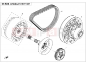CFMOTO UFORCE 800 (CF800-3) CLUTCH AND CVT ASSY