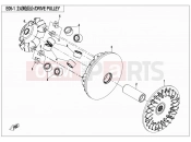 CFMOTO UFORCE 800 (CF800UTR-2) DRIVE PULLEY - E05-1