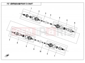 CFMOTO UFORCE 800 (CF800UTR-2) FRONT CV SHAFT - F27