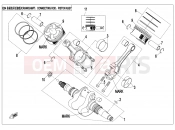 CFMOTO UFORCE 800 (CF800UTR-2) CRANKSHAFT @^ CONNECTING ROD @^ PISTON ASSY. - E04-V3