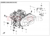 CFMOTO 2025 UTV UFORCE 800 (CF800UTR-4) ENGINE MOUNTING PARTS - F00-1